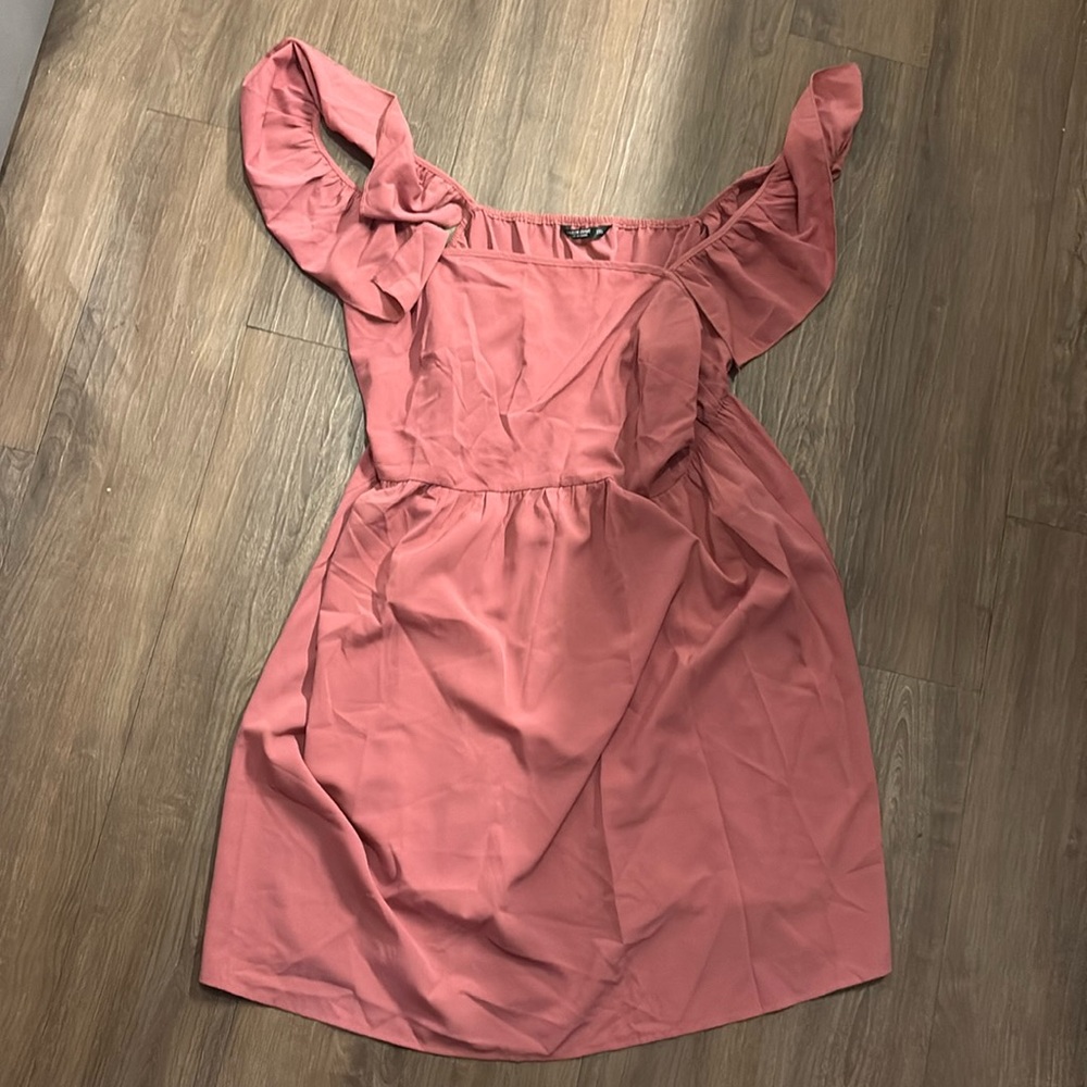 Plus Ruffle Backless A-line Dress